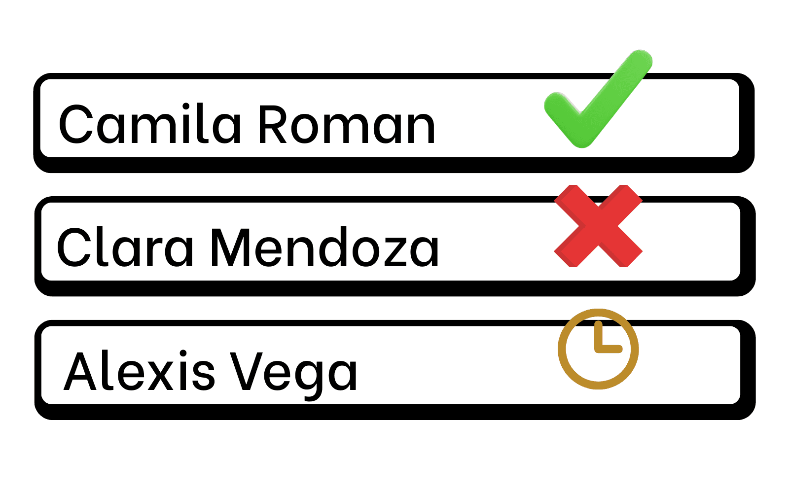 Guest attendance management interface
